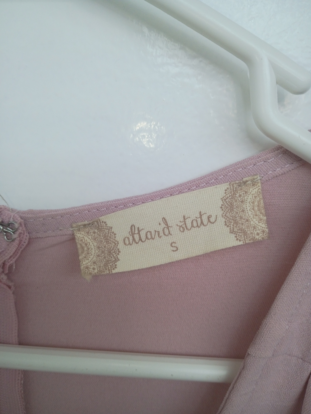 Altar'd State Mauve Wrap High-Low Maxi Dress - Picture 5 of 9